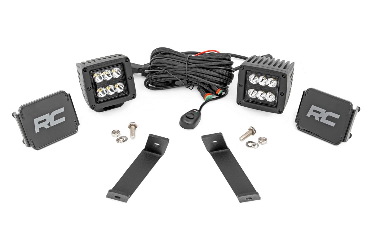 Jeep Cherokee LED Light Kit - Rough Country - Ditch Mount | 2